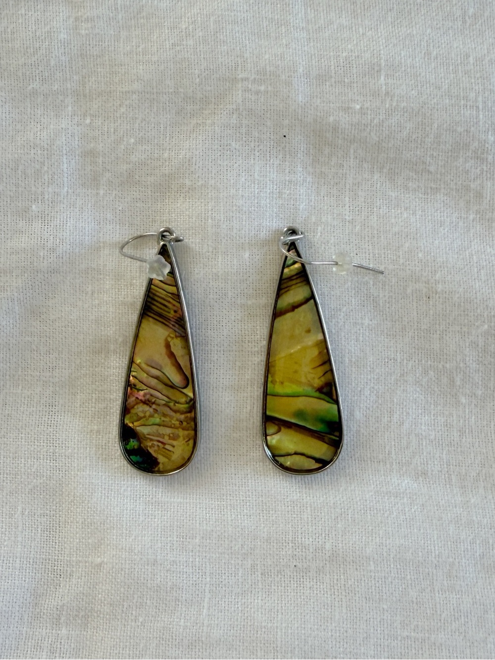 Green Abalone Teardrop Earrings - Women Jewelry